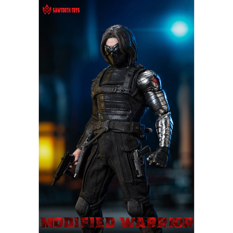 In Stock Sawtooth Toys Sawtooth 1/12 Modified Warrior Super Articulated Action Figure Double Head Sculpt