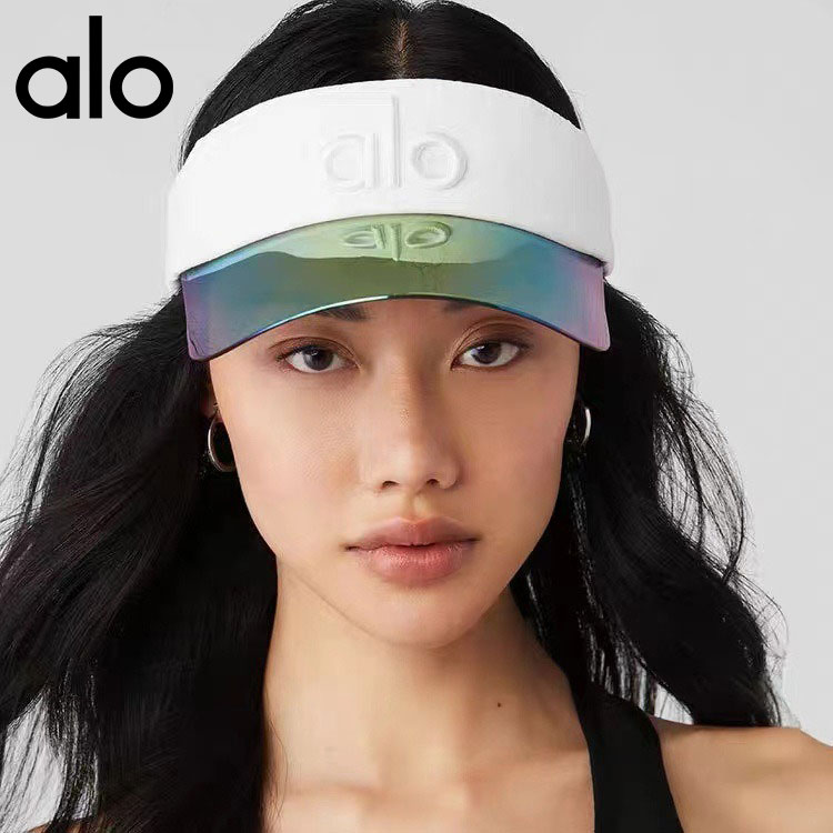 aloyoga グラデーション 日焼け止め 中空トップ サンハット アウトドア スポーツ 紫外線防止 ヨガ テニスハット サンハット 女性