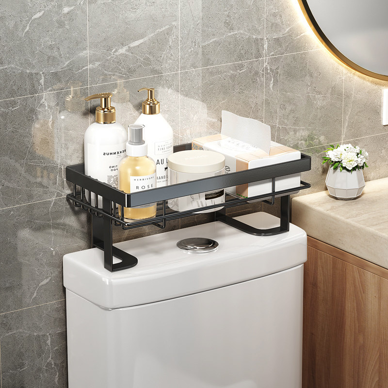 kệ gỗ nhà tắm Phía trên giá treo bồn cầu không đục lỗ, phía sau có khe hở để khăn giấy, đồ dùng nhà tắm, hộp kệ đựng đồ vệ sinh kệ để đồ nhà tắm inox kệ góc nhà tắm bằng nhựa