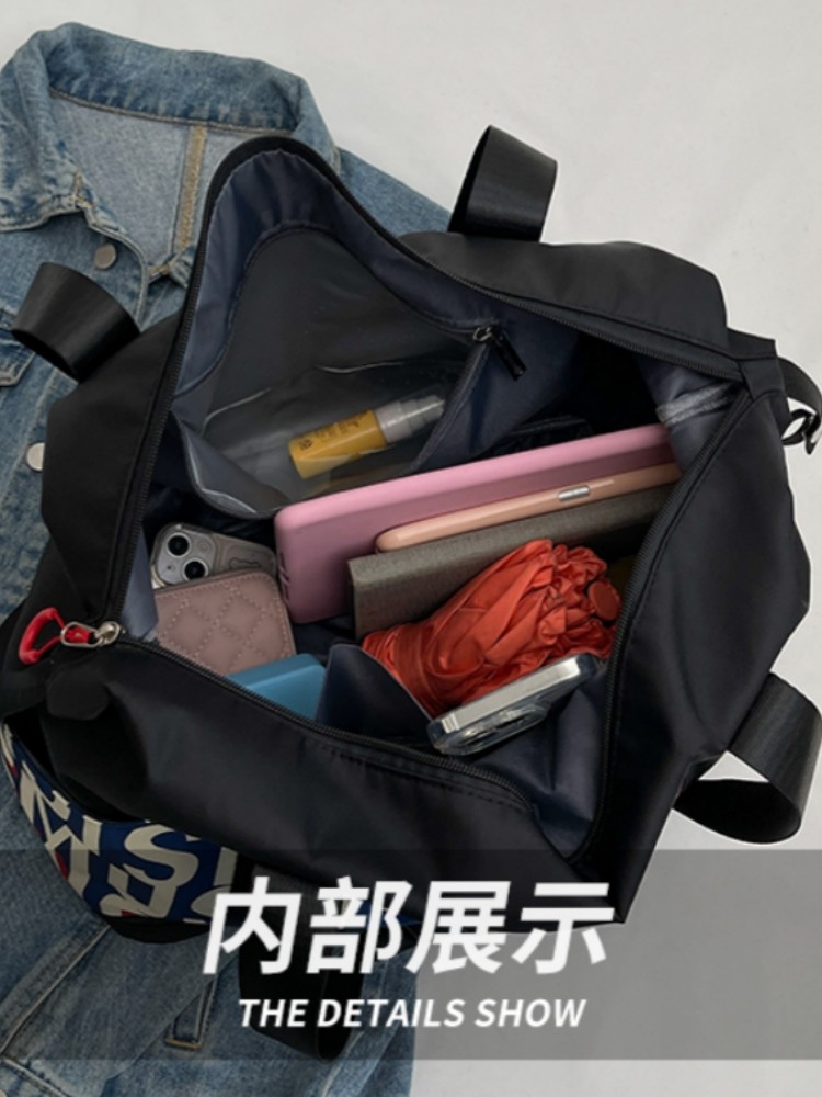 Large-Capacity Portable Travel Bag for Women, Lightweight Waterproof Luggage Bag That Can Be Attached to a Trolley, Short-Distance Boarding Bag, Maternity Storage Bag