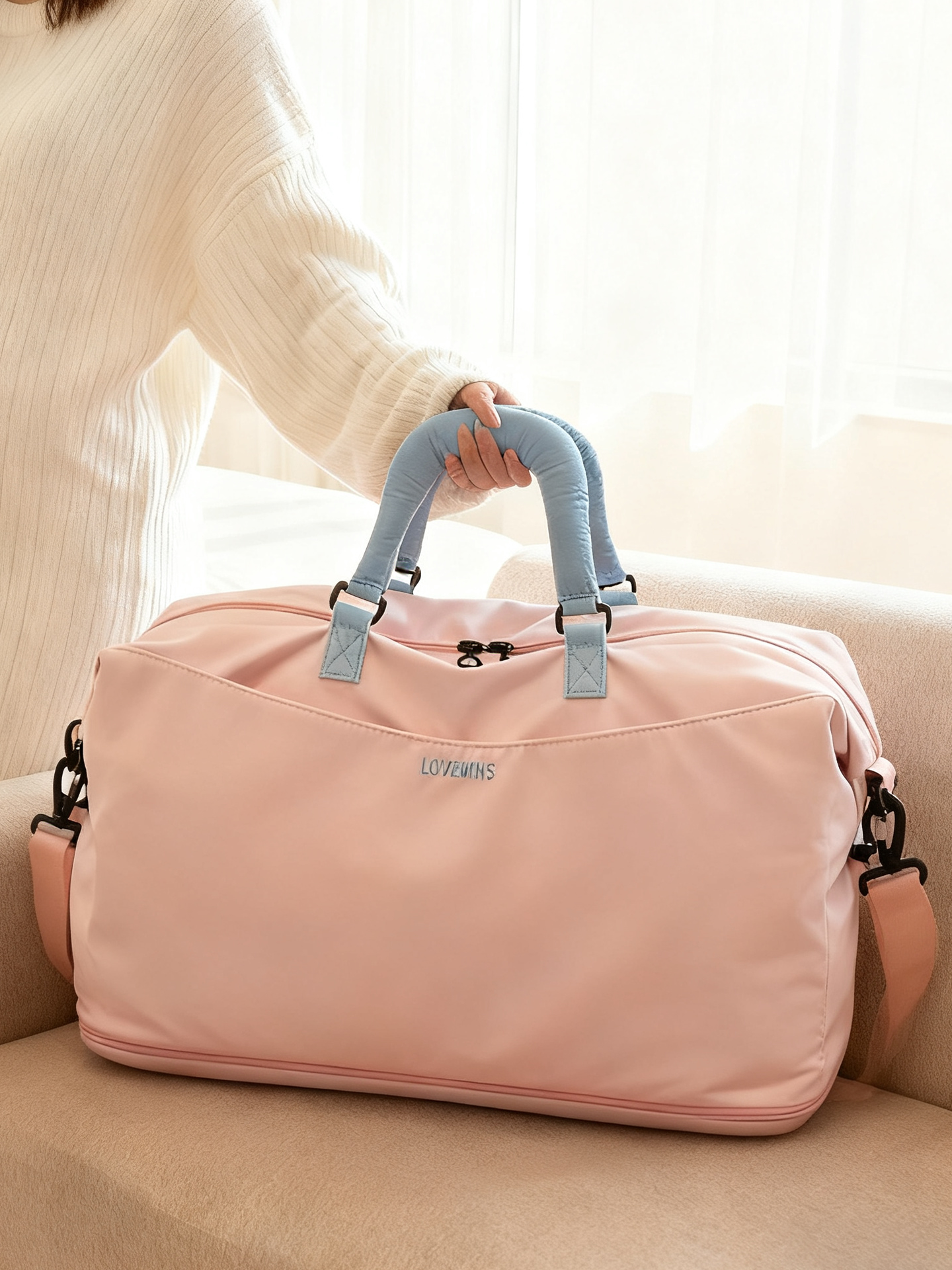 Portable Maternity Bag for Women, Large Capacity Maternity Storage Bag, Yoga Bag, Short-Distance Travel Bag, Lightweight Bag, Luggage Bag