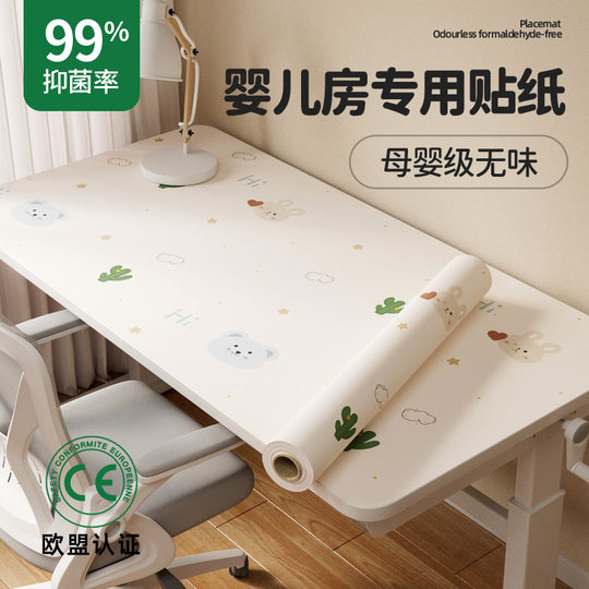 Desktop-Aufkleber, verdickter Schreibtisch, selbstklebende, wasser- und feuchtigkeitsbeständige Tapete, Schlafsaal, Kleiderschrank, Tisch, Renovierung, Farbwechsel, Tischaufkleber