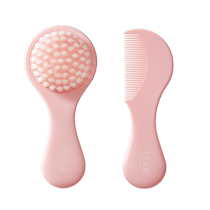 October crystallized baby comb set for baby girl and baby boy with fetal hair comb that does not hurt hair comb with soft bristle brush