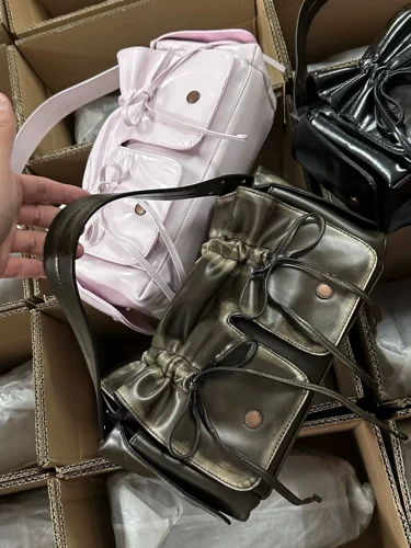 Модная летняя сумка подмышку, трендовая сумка на одно плечо, изысканный стиль, в корейском стиле