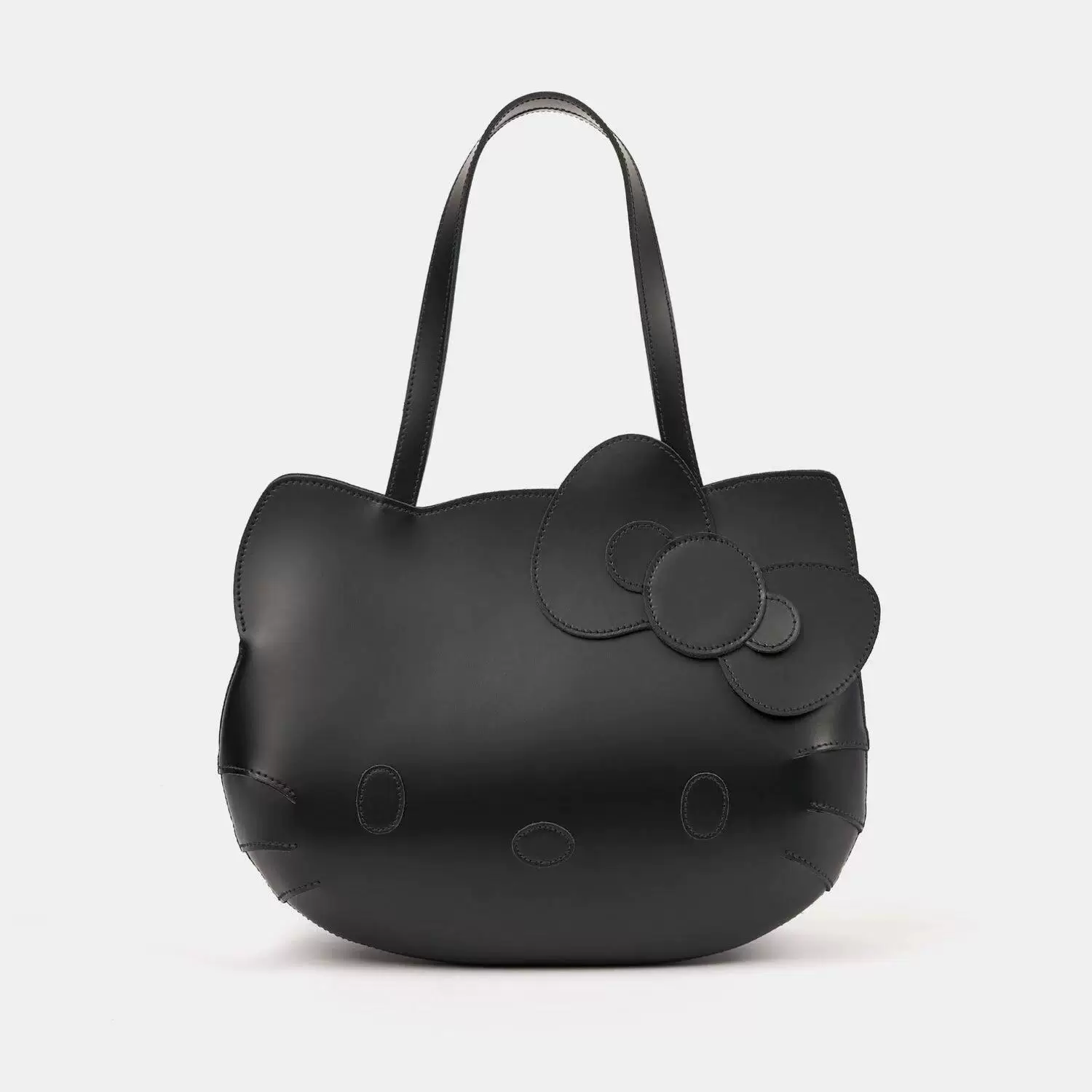 One-shoulder bag, small capacious design with bow, compact everyday shoulder purse