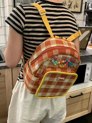 Рюкзак, маленький демисезонный высококачественный ранец, сумка через плечо