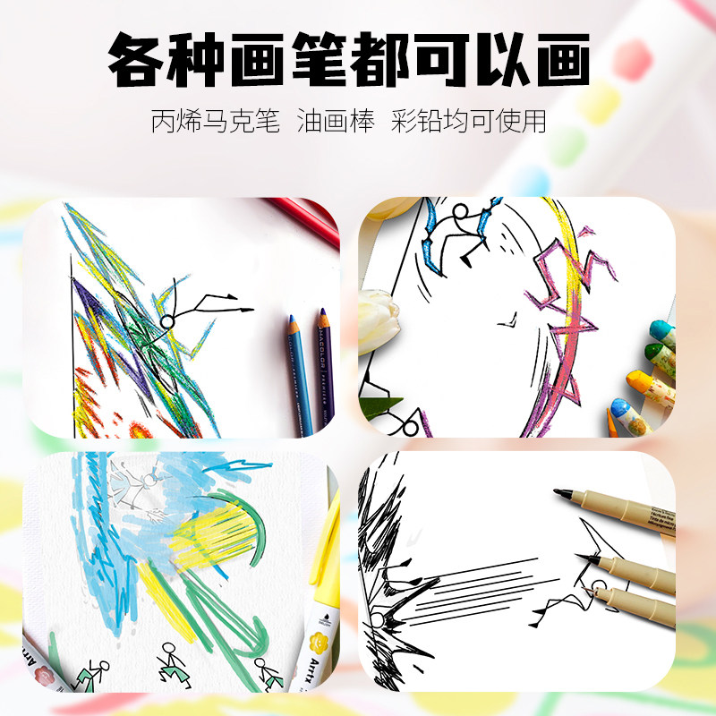 Stickman Element Drawing Book, Fighting Comic Flip Book, Special Tracing Book for Primary School Students, Children's Coloring and Drawing Book