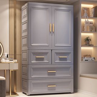 特大加厚家用儿童衣柜宝宝衣柜简易塑料小衣橱婴儿衣服裤子收纳柜