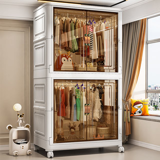 免安装折叠收纳柜子置物柜家用儿童宝宝衣柜加厚零食玩具塑料储物