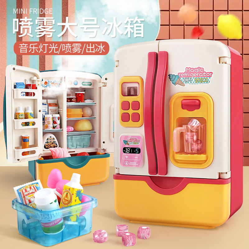 Children have been home kitchen large simulation refrigerator toy boys and girls 3 - 6 years old 5 Yi Yi early teaching birthday present