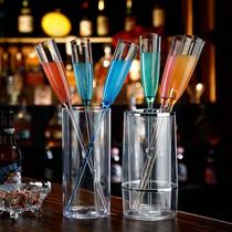 Acrylic colored beach cup cocktail glass set glass high-foot glass champagne glass KTV bar night-field glass