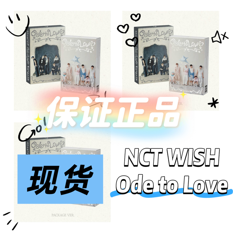 In Stock Nct Wish Official 1St Album Ode to Love Official Card Photo Book