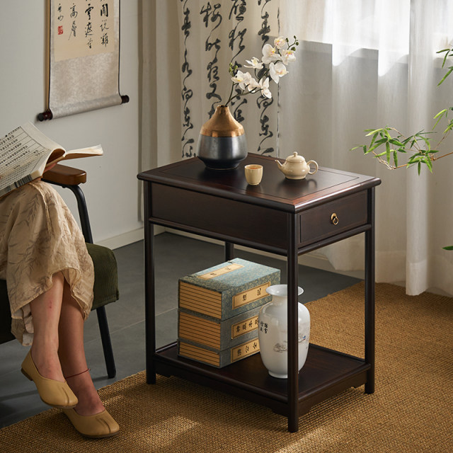 Bogu shelf Chinese-style tea cabinet tea room storage tea set craft purple clay teapot storage cabinet high-end simple