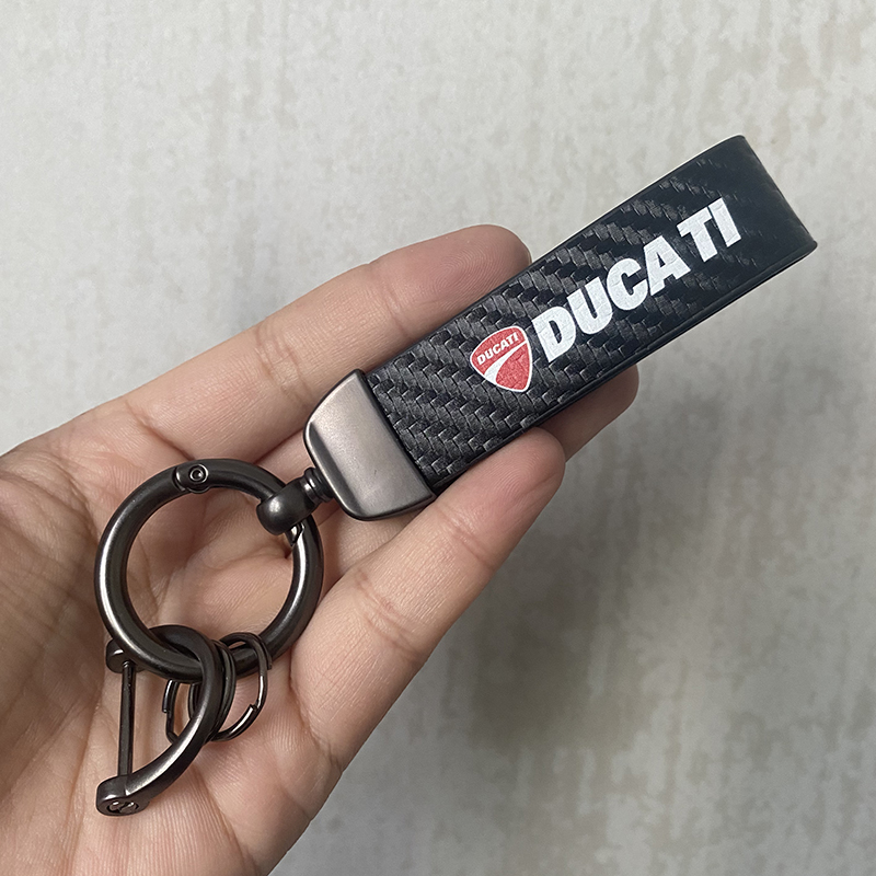 Dukadi Universal Key Button Cortex Carbon Fiber Veins Logo Alloy Keyring Fashion Motorcycle Keyboards-Taobao