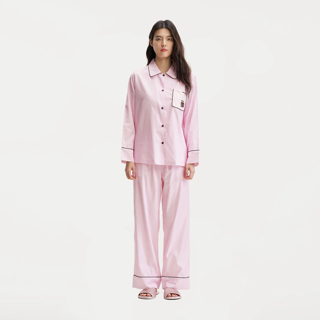 [TeenieWeenie小熊睡衣女天丝棉春夏季2026新款凉感柔软家居服套装]