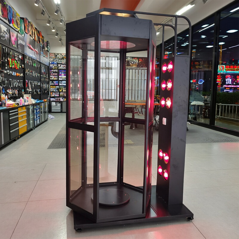 Manufacturer's Iron Solar Film Display Cabinet, Car Film Rotating Test Stand, 6-Sided Insulation Test Cabinet, Hollow Glass Rack Manufacturer's Iron Solar Film Display Cabinet, Car Film Rotating Test Stand, 6-Sided Insulation Test Cabinet, Hollow Glass Rack