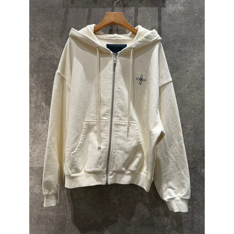 Cross Statue Wide-Zip Hoodie with Large Pockets, Loose-Fitting Cardigan, Hooded Jacket, Spring and Autumn Style for Women Cross Statue Wide-Zip Hoodie with Large Pockets, Loose-Fitting Cardigan, Hooded Jacket, Spring and Autumn Style for Women