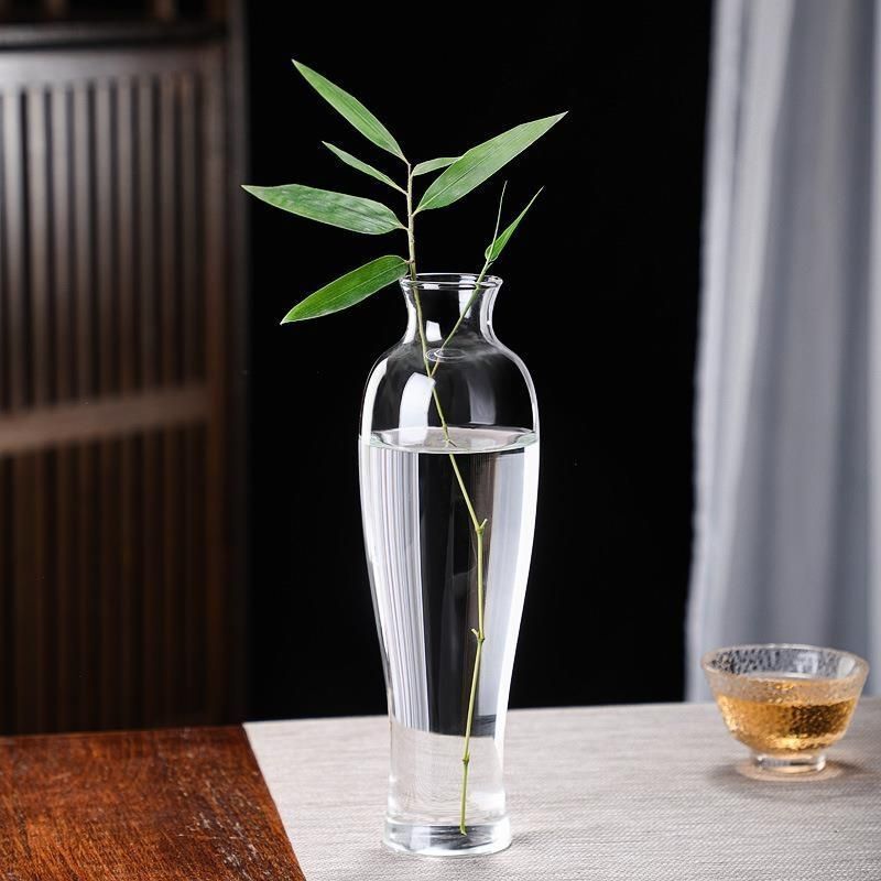 Glass Vase, Transparent, Zen-Style, Chinese-Style, Small Mouth, Narrow Mouth, Hydroponic Plant, Home Decoration, Flower Arrangement, Hydroponic Flower Vessel Glass Vase, Transparent, Zen-Style, Chinese-Style, Small Mouth, Narrow Mouth, Hydroponic Plant, Home Decoration, Flower Arrangement, Hydroponic Flower Vessel