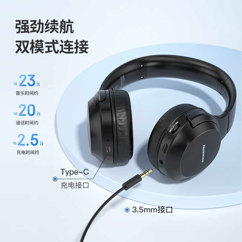 Newman Children's Over-Ear Bluetooth Headphones Wired for Primary School Students' Morning Reading Tb106/205