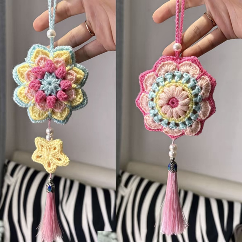 Can Make 4 Handmade Crochet Sachets with Yarn, DIY Materials LAOSHU Good Meaning and Symbolism Gift Can Make 4 Handmade Crochet Sachets with Yarn, DIY Materials LAOSHU Good Meaning and Symbolism Gift