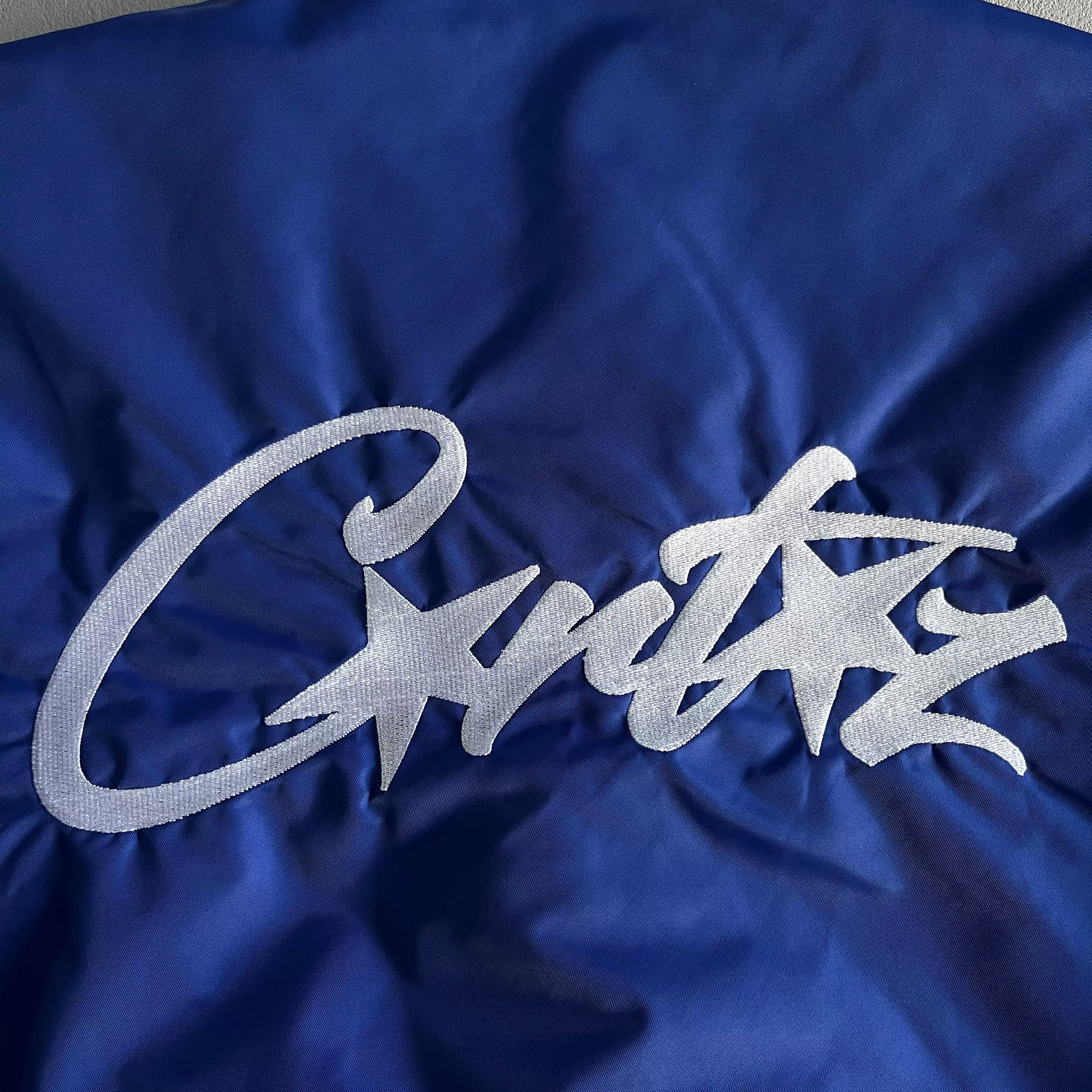 Blue jacket, with embroidery, ethnic style