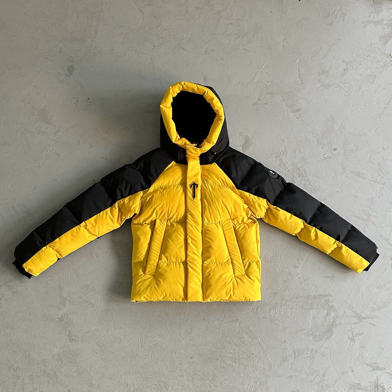 Trapstar down Jacket 2.0 Jacket Cotton Jacket Black and Yellow Hooded t Label Men's Puffer Ukdrill London Trend