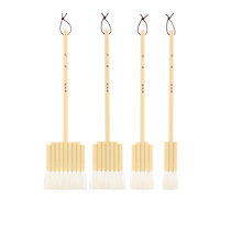 Qiu Hongzhaihe series mutton chop brush Yangzhou handmade brush arrangement brush Chinese painting watercolor rendering brush water coating background mounting set wool brush continuous brush arrangement brush
