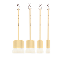 秋宏斋和系列羊排刷扬州手工排笔板刷国画水彩画渲染刷水涂背景装裱套装羊毛刷连笔排笔