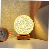 Круглая деревянная батарея 1600 мАч. Регулировка 15см (бежевый).