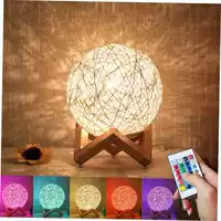 USB -заглушка -В модели 15см (бежевый) Красочная регулировка света+пульт дистанционного управления+деревянная рама