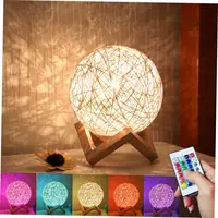 USB -заглушка -В модели 20см (бежевый) Красочная регулировка света+пульт дистанционного управления+деревянная рама