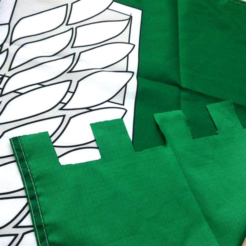 New Attack on Titan Flag Wings of Freedom Eren Survey Corps Pirate Flag Poster Hanging Painting