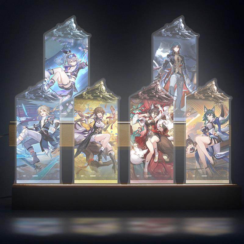 New Star Dome Fan-Made Railway Xierdan Hengluo Shajiingyuan Game Peripheral Acrylic Strip Combination Night Light