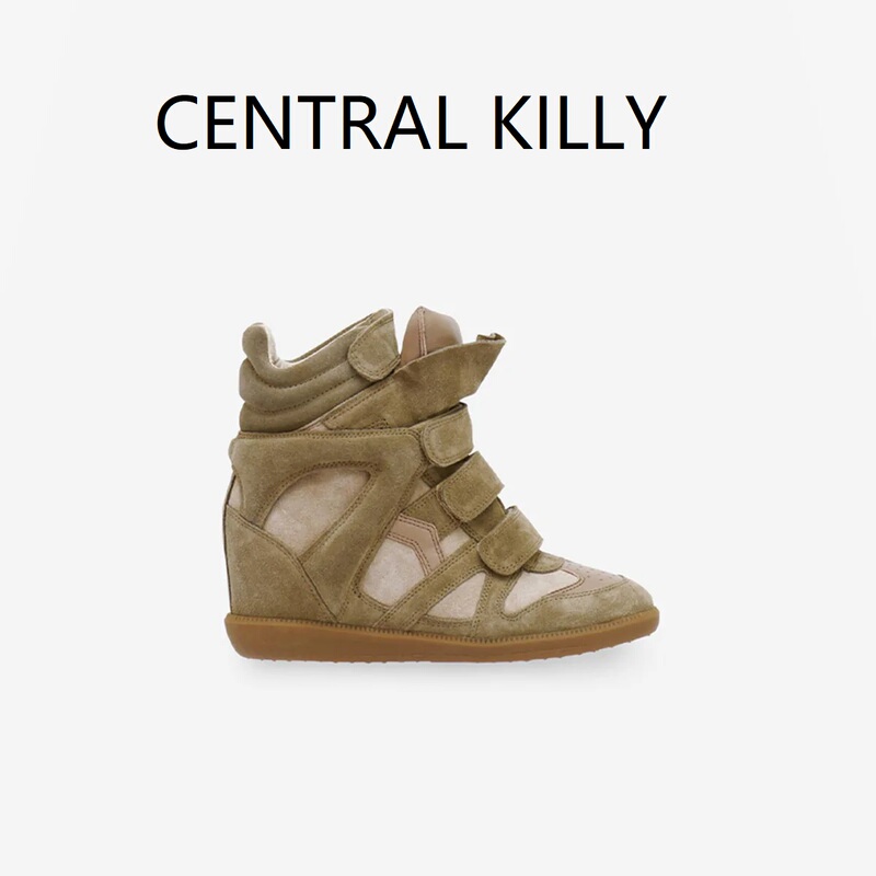 Four Seasons New 2026 Hidden Height-Increasing High-Top Women's Color-Block Warm Fleece Casual Velcro Sneakers Four Seasons New 2026 Hidden Height-Increasing High-Top Women's Color-Block Warm Fleece Casual Velcro Sneakers