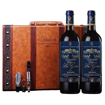 French louis lafite red wine gift box 2015 medoc middle class aoc wine gift box