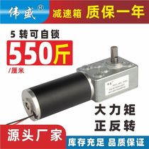 42ZY integrated reducer small low speed right angle motor 12v reduction motor high power variable speed DC motor
