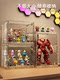 Acrylic Transparent Blind Box Storage Display Stand, Large Capacity Pop Mart Ladder-Style Figure Display Box