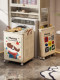 High-looking dirty clothes basket, household foldable dirty clothes storage basket, large-capacity bathroom clothes storage artifact