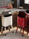 2026 New Model High-Legged Kitchen Trash Can, No Need to Bend Over, Stylish Design for Living Room, Large Capacity, with Wheels, Movable Bin