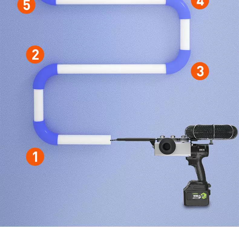 Máy tạo ren tạo ren máy kéo pin lithium dây dẫn thợ sửa ống nước và thợ điện xâu chuỗi ống ren đặc biệt nối dây điện hoàn toàn tự động