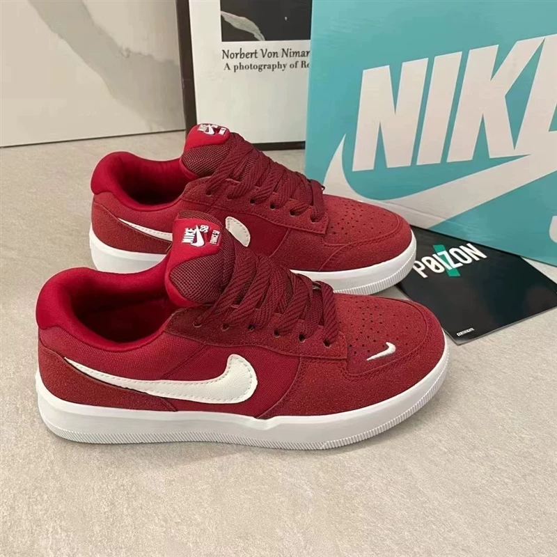 Бренд Nike сломанный код чистый оригинал сила58 стильные повседневные школьные штаны, толстый язык обуви дикая спортивная стильная обувь студентов, мужчины и женщины