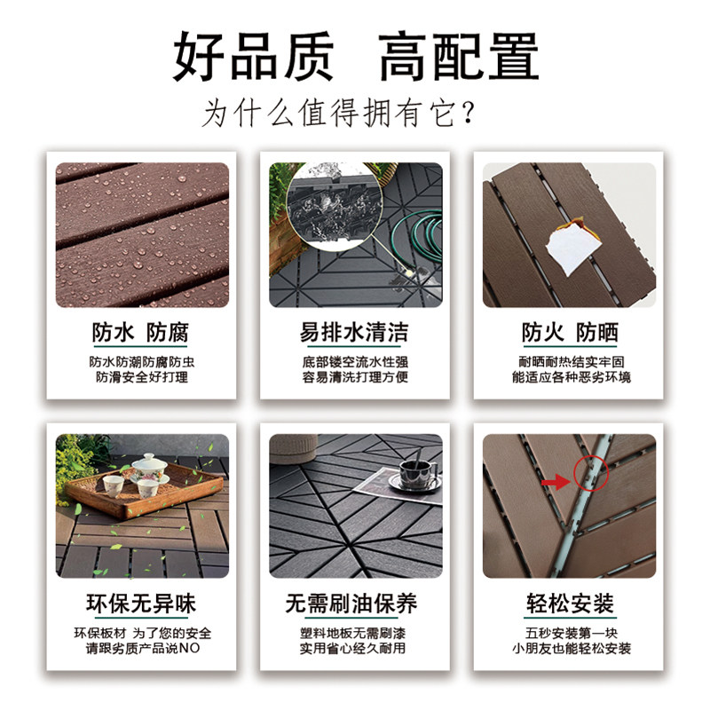 PVC塑料地板：户外阳台露台的完美选择吗？-户外地板-淘宝好物网