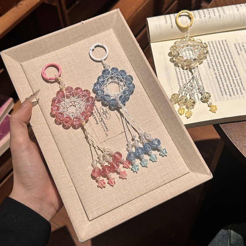 Versatile and Simple Dream Catcher Phone Case Pendant, Cultural and Creative Gift, Keychain, Bag, Camera Hanging Chain, Exquisite