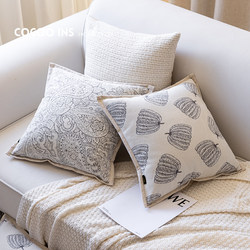 Modern Minimalist Abstract Art Throw Pillow Living Room Sofa Model Room Cushion Light Luxury Retro Pillowcase