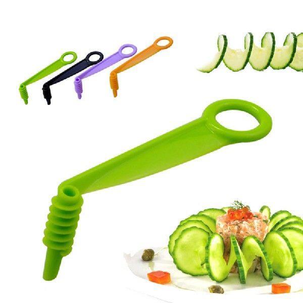 1PC Spiral Slicer Blade Hand Slice Cutter Cucuber Carrot-T