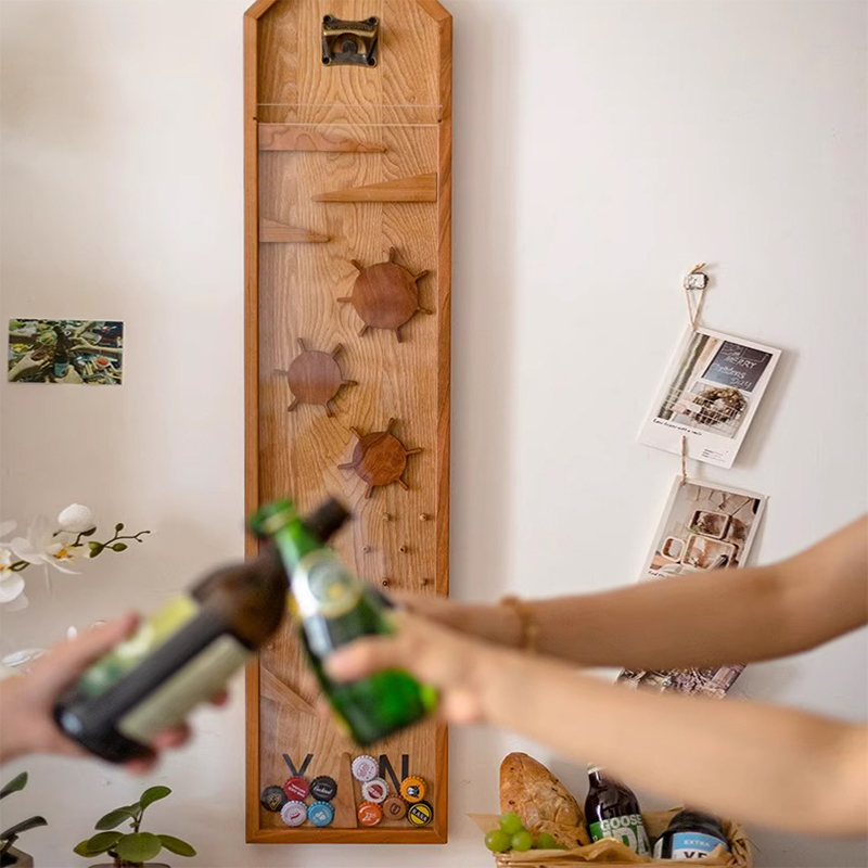 Yanpu クリエイティブボトルオープナー 意思決定アーティファクト リビングルーム レストラン バー ビール ワインオープナー 個性的な壁掛け装飾品