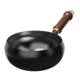 Authentic Zhangqiu Large Belly Pot, Traditional Hand-Forged Iron Wok, Household Cooking Pot, Non-Stick Flat-Bottomed Pan with Fluorine-Free Coating