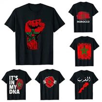 MA Morocco Flag Graphic T Shirt For Men Clothing 3D Print Mo