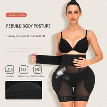 Cross border clothes reinforcement version Women shaping European and American zipper ribs Buckle Breathable body Sexy Beauty body Close-up Pants