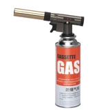 Беспредоносное оружие с брызги с газом газовой рукой с газовым банками с аэрозольным бензобаком, газовым баллоном, зажиганием зажигания с пистолетом, зажигание зажигания.